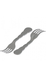 TENEDOR 172x27x16 mm polipropileno gris