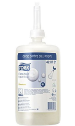 Jabón Líquido Extra Suave TORK PREMIUM S1 sin perfumes ni colorantes - Compra en nuestro ecommerce