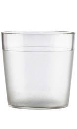 VASO 170 cc 70x70 mm policarbonato transparente