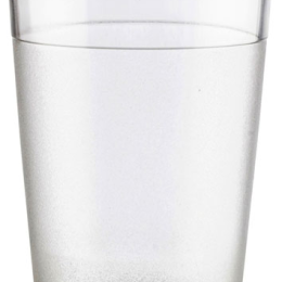 VASO 250 cc 70x102 mm policarbonato transparente