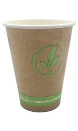VASO PLA COMPOSTABLE 200 ml bebida fria y caliente