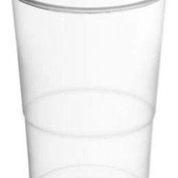 Vaso de plástico transparente reciclable 330 cc - Compra en línea