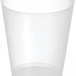 VASO SIDRA TRANSLUCIDO 600 cc PP reutilizable